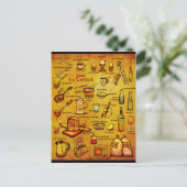 Dans La Cuisine - Franse bestuurderskaart Briefkaart (Staand voorkant)