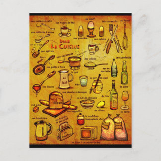 Dans La Cuisine - Franse bestuurderskaart Briefkaart