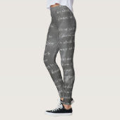 Dans Leggings dansen in het regenkrijtbord (Links)