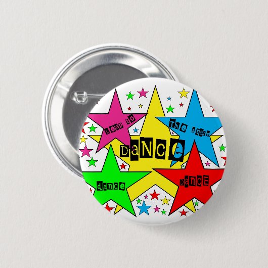 Dans (lek naar de sterren) Button (Voorkant /achterkant)