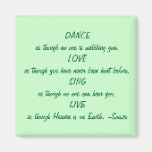 Dans - Liefde - Zingen - Live Magneet (Voorkant)