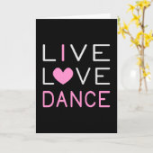 Dans live Love Dance Queen Dancer Ballet Gift Kaart (Gele Bloem)