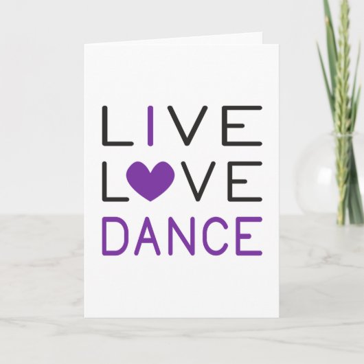 Dans live Love Dance Queen Dancer Gift Idee Kaart (Voorkant)