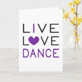 Dans live Love Dance Queen Dancer Gift Idee Kaart (Gele Bloem)