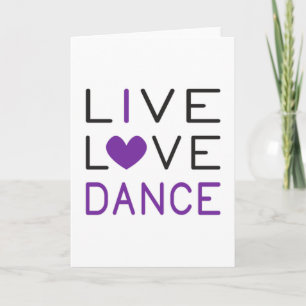 Dans live Love Dance Queen Dancer Gift Idee Kaart
