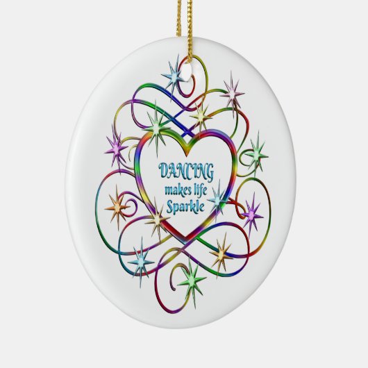 Dans maakt leven spaarzaam keramisch ornament (Rechts)