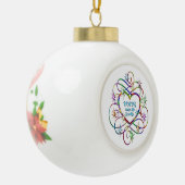 Dans maakt leven spaarzaam keramische bal ornament (Links)