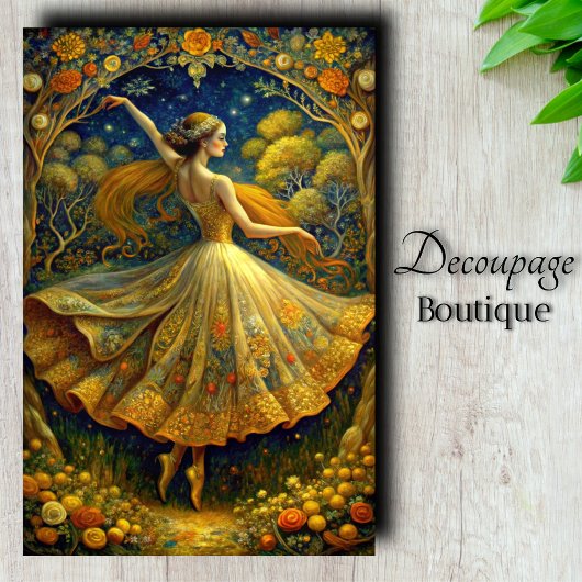Dans Magie Decoupage Tissuepapier