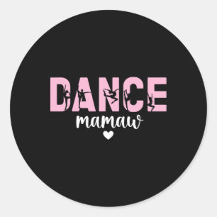 Dans Mamaw van een danseres Mamaw Oma Dansen Mama Ronde Sticker