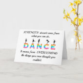 Dans, meerkleurig kaart (Gele Bloem)