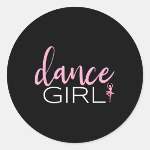 Dans Meisje Dansen Ballerina Ballet Danser Gift Vo Ronde Sticker