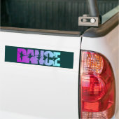 Dans met danskleuren bumpersticker (Op Truck)