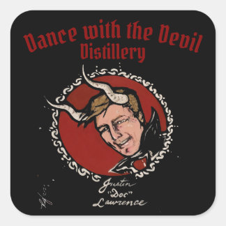 Dans met de Devil Distillery Stickers