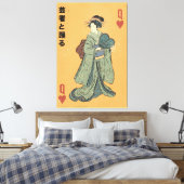 Dans met de Geisha Canvas Afdruk (Insitu (Slaapkamer))