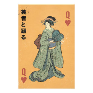 Dans met de Geisha Foto Afdruk