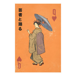 Dans met de Geisha Foto Afdruk