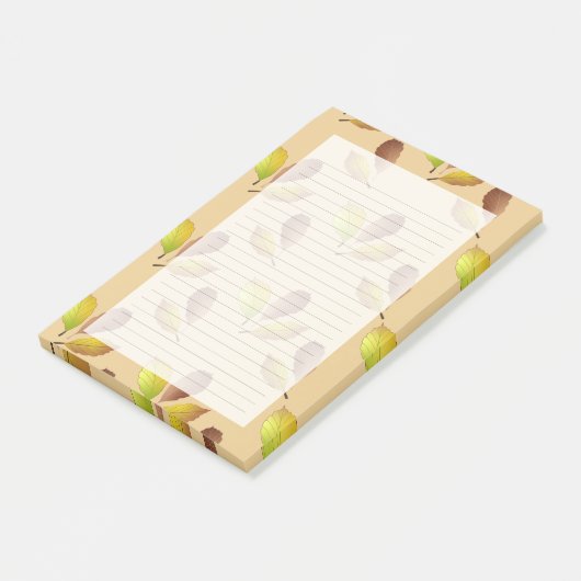 Dans met de Wind boodschappenlijst Beukenbladeren Post-it® Notes (Schuin)