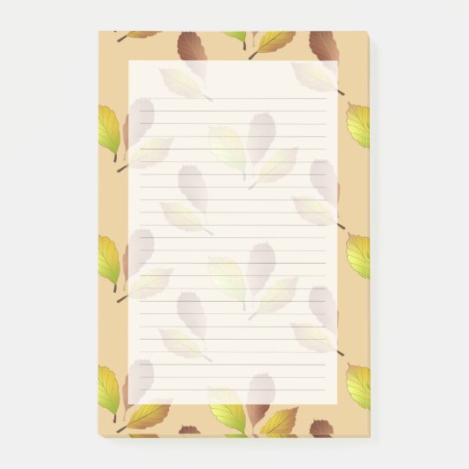 Dans met de Wind boodschappenlijst Beukenbladeren Post-it® Notes (Voorkant)
