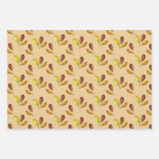 Dans met de Wind inpakpapier Beech Leaves (Voorkant 3)