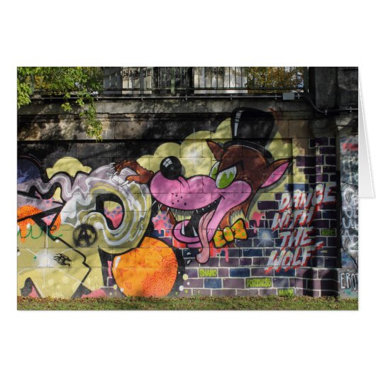 Dans met de Wolf Graffiti (Voorkant Horizontaal)
