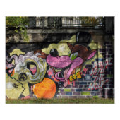 Dans met de Wolf Graffiti Poster (Voorkant)