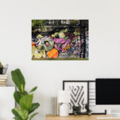 Dans met de wolf Graffiti Poster (Thuiskantoor)