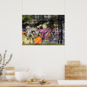 Dans met de wolf Graffiti Poster (Keuken)