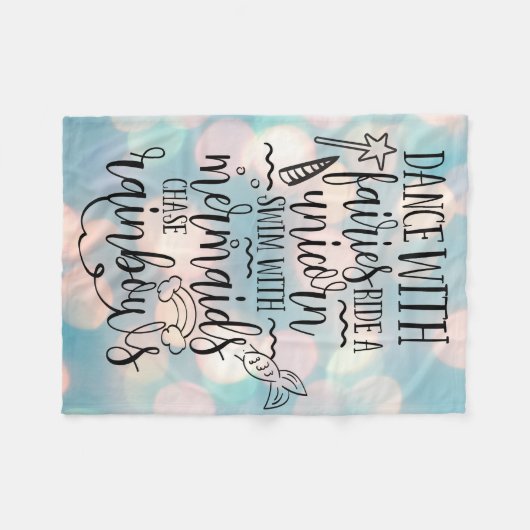 Dans met feeën fleece deken (Voorkant (Horizontaal))