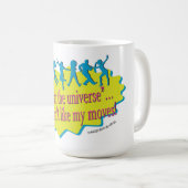 Dans met het universum grote koffie Mok (Voorkant rechts)