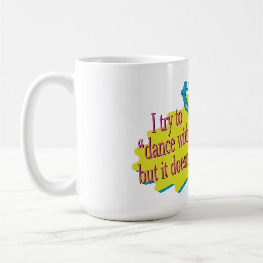 Dans met het universum grote koffie Mok (Links)