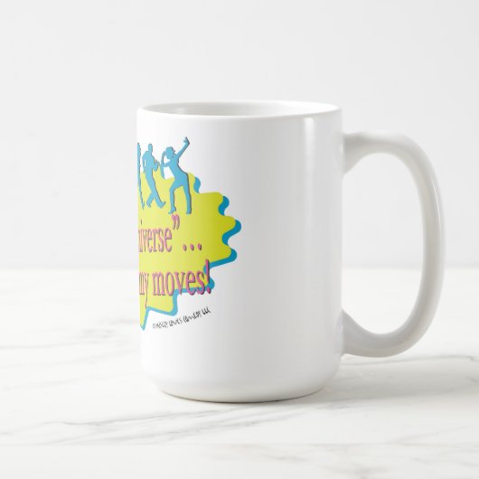 Dans met het universum grote koffie Mok (Rechts)