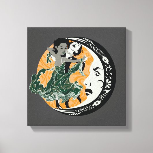 dans met je duisternis canvas afdruk (Voorkant)