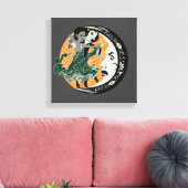dans met je duisternis canvas afdruk (Insitu (Woonkamer))