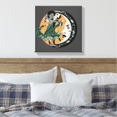 dans met je duisternis canvas afdruk (Insitu (Slaapkamer))