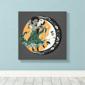 dans met je duisternis canvas afdruk (Insitu (Houten vloer))