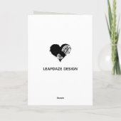 dans met je duisternis feestdagen kaart (Achterkant)