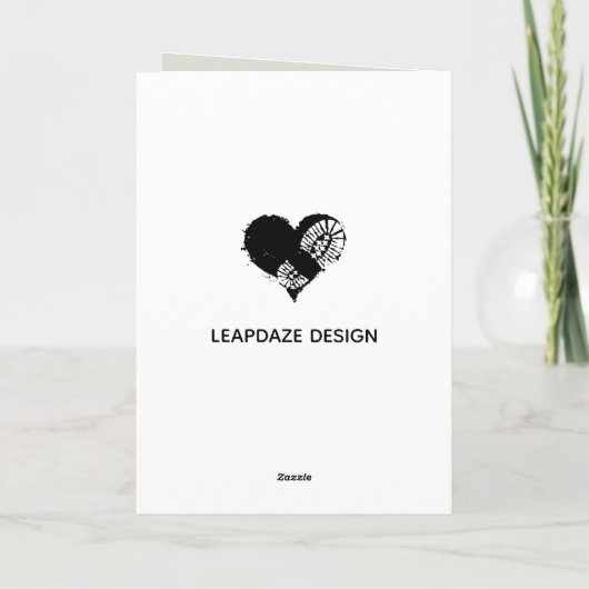 dans met je duisternis feestdagen kaart (Achterkant)