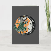 dans met je duisternis feestdagen kaart (Voorkant)