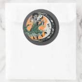 dans met je duisternis ronde sticker (Tas)