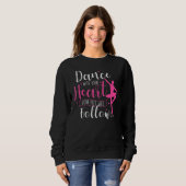 Dans met je hart ballet dansleraar Baller Trui (Voorkant volledig)