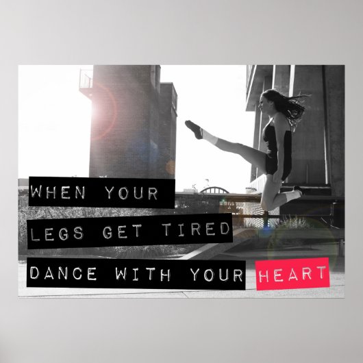 Dans met je Poster van Heart Ceili Moore (Voorkant)