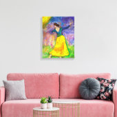 Dans met jezelf canvas afdruk (Insitu (Woonkamer))