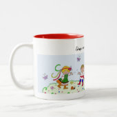 Dans met Joy Oekraïense dansers Tweekleurige Koffiemok (Links)