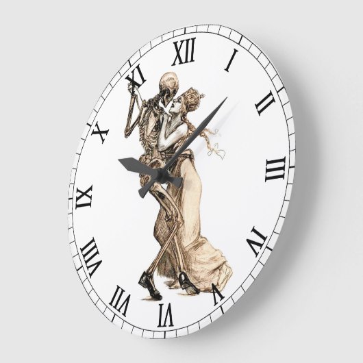 Dans met klok in de doodmuur (Hoek)