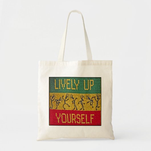 dans met levendige reggade tote bag (Voorkant)