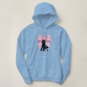 Dans met liefde roze strik romantische koppel hood hoodie