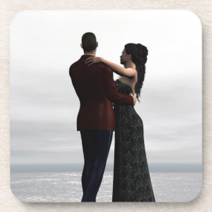 Dans met me bier onderzetter