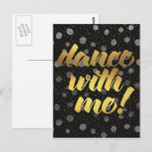 Dans met mij! briefkaart (Voorkant / Achterkant)