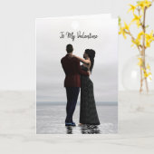 Dans met mij Valentijnskaart Kaart (Gele Bloem)