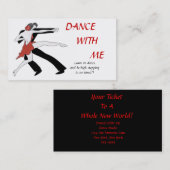 Dans met mij visitekaartje (Voorkant / Achterkant)